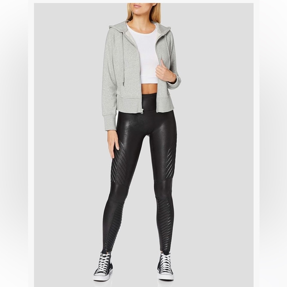 Spanx Faux Leather Moto Leggings